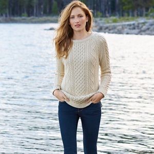 LL Bean fisherman tunic sweater